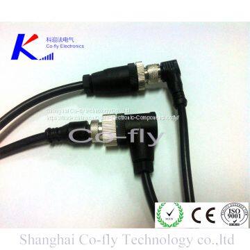 M12 17-контактные водонепроницаемые экранированные угловые формованные кабельные соединители для самцов photo-3