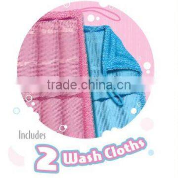 2PCS/LOT Easy Reach The All-in-One Full Body Loofa Wash Cloth photo-4