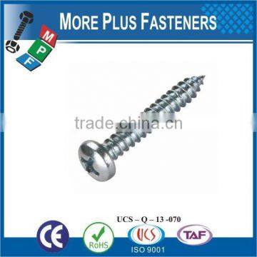 Made in Taiwan high Quality Manufacturer Pan Head Self Tapping Screw