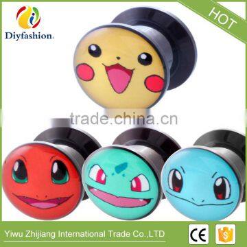 Cute Popular Acrylic Pokemon Body Piercing Jewelry Ear Plug photo-3