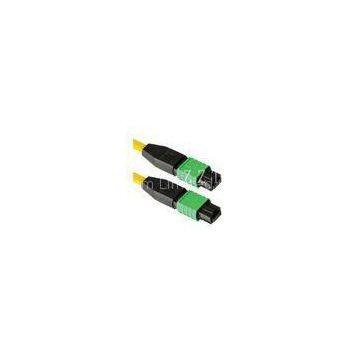 SM / MM FTTH MTP Patch Cord Fiber Optic 7.8mm Ferrule, Flat Cable / Round Cable