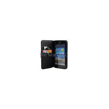 Huawei Leather Cell Phone Case Two Card Slot Phone Wallet Cover With Mat Pattern