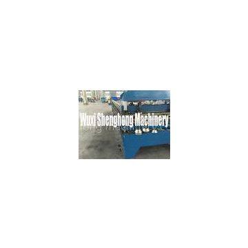 Pre-cutting Sheet Metal Cold Roll Forming Machine With Gear / Sprocket Driving