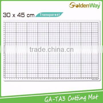 A3 30x45 cm Eco Friendly Transparent plastic PVC Self-healing Cutting Mat