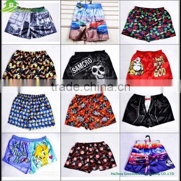 silk boxer shorts for men printing custom logo Shorts Mens Gym Shorts