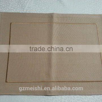 High quality fancy washable natural linen fabric Jacquard cotton napkins