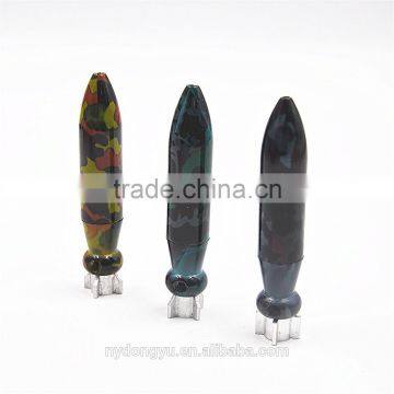 flower printed metal smoking pipe / gub metal creative metal smoking pipe /fancy smoking pipe snuff bottle