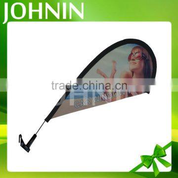 Hot advertising car window clip custom printed teardrop flag