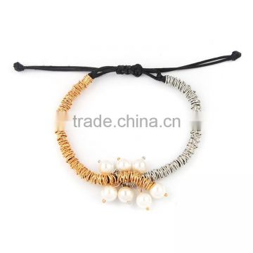 2015 fashion metal circle chain bracelet 3