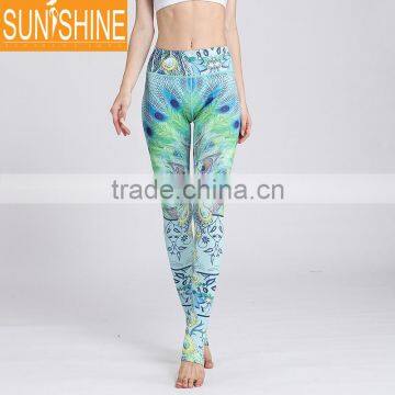 Wholesale Custom Logo Fashionable Fitness Pants Leggings Printing Sports Leggings For Women