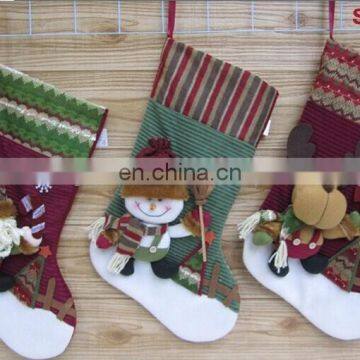 TZ-36174 Christmas Decoration Santa Snowman Reindeer Stocking