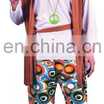 Hippie Man Costume 60s 70s fancy dress costume carnival costume halloween costume for men AGM2023