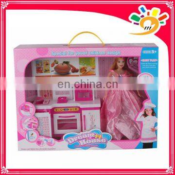 Wear wedding dress girl doll,girl doll toy with furniture toys