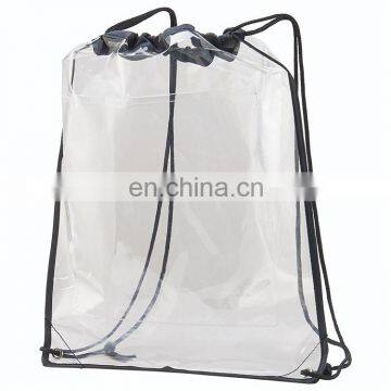 PVC Stadium Clear Drawstring Bag Clear Waterproof Cinch Bag