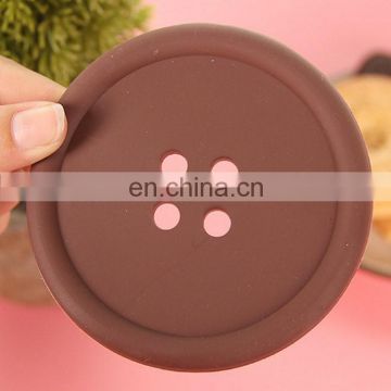 Factory OEM design food grade soft pvc, silicone rubber mug cup mat for promotional gift