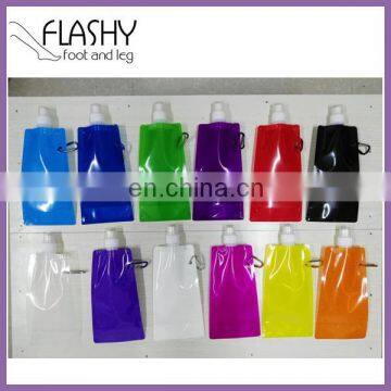 Wholesale folding water bottle customized reusable drink warter jug plastic