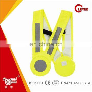 Cycle Use Orange Fluorescent Kids Safety Vest in V Shape
