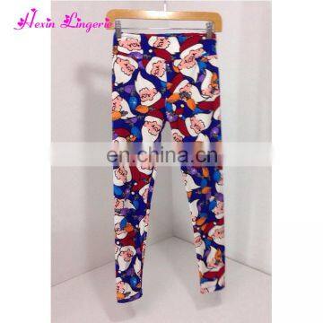 Wholesale Custom Service Women Capri High Waist Brushed Printing Leggings Factory photo-4