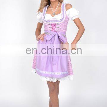 Women Custom Cotton Polyester Trachten Mini Dirndl