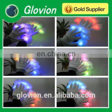 Snowflake light up gloves multicolor flashing gloves led magic gloves