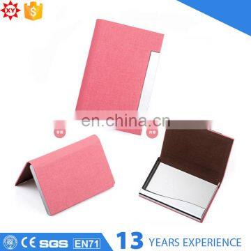 Pink colorful metal material card case