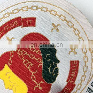 Custom Garment Patch Label Laser Cut Woven Patch for Clothing photo-6