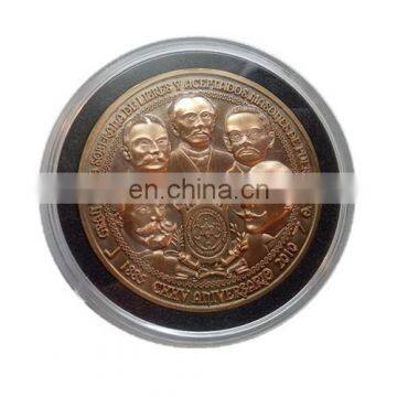 3D Faces Figures Metal Brass Custom Souvenir Coin Medal Medallion