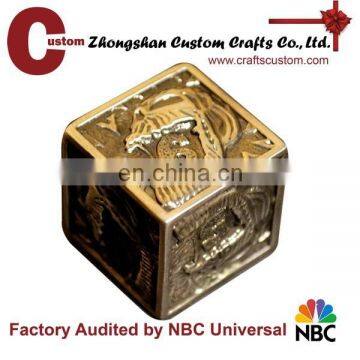 Custom engraved 3D logo or metal adult game dice