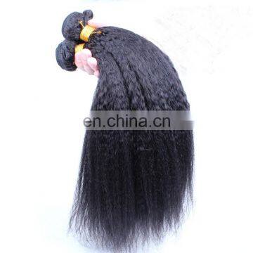 Best Selling Afro Kinky Straight Cheap Wave Human Hair Weave , 100% Top Grade 7A Virgin Brazilian Hair photo-2