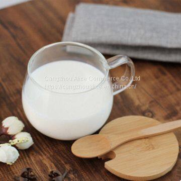 Eco-Friendly Reusable New Style Stylish Glass Coffee Cup With Bamboo Lid photo-3