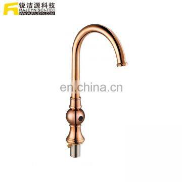 CUPC NSF Authentication Gold Plated Kitchen Faucet , Kitchen Sensor Tap