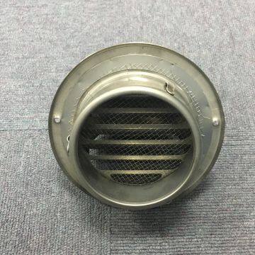HVAC Tools Outdoor Air Vent Cap Rain Proof Round Weather Air Louver 201SS photo-4