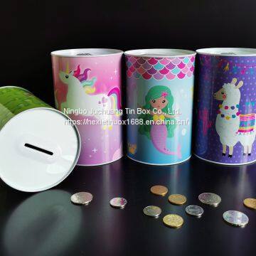 Piggy Banks For Girls Tinplate 0.20 Mm Plastic Piggy Banks