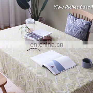 Cotton polyester dust-proof table cover for dinning table decoration table runner with tassels