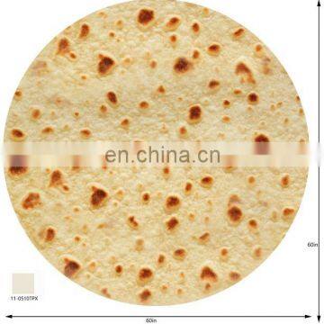 Giant Burrito Parcel Blanket Super Soft Tortilla Round Burrito Blanket Towel Roti Blanket photo-7