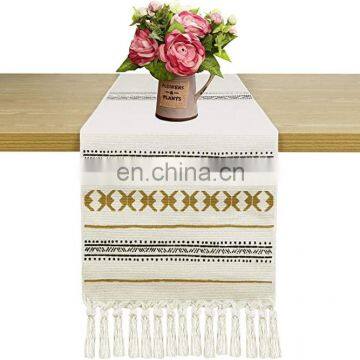 Modern Geometric Table Runner Napkin For Wedding Party Christmas Cake Floral Flannel Tablecloth Decoration photo-2
