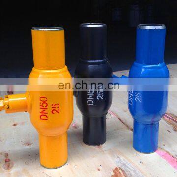Blue Paint Fully Welded Good Sealing PTFE Seat Water Gas Ball Valve With Handle photo-2
