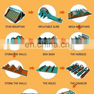 Commercial 5K Obstacle Course Inflatable Slides Obstacle Run Challenge Course Game photo-4