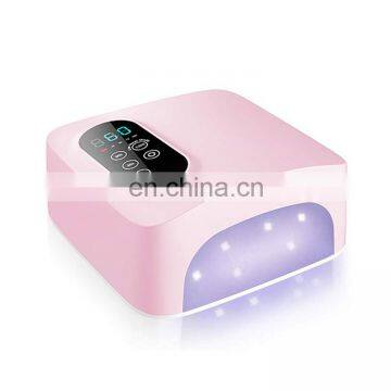 WOW! Very Popular 72W Cordless Led Nail Lamp 15600mAH Wireless Fast UV Gel Nail Lamp Portable For Home and Salon