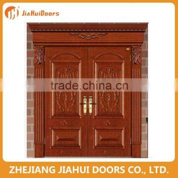 Beautiful double opened wooden doors design