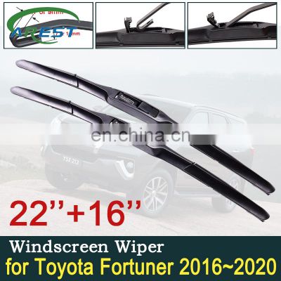 for Toyota Fortuner SW4 2016~2020 AN150 AN160 Car Wiper Blade Front Windscreen Windshield Wipers Car Accessories 2017 2018 2019