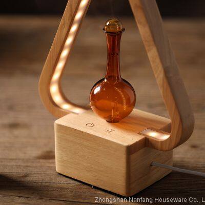 Triangle Essential Oil Aroma Diffuser With LED Table Lamp photo-5