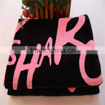 Sea Sports Black Adult Beach Towel With Customize Printed Beach Towel photo-4
