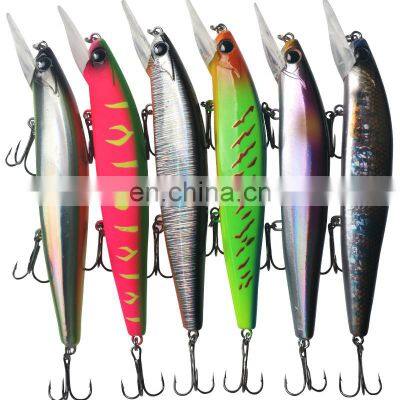 Three Hook Slow Sinking Mino Bionic Plastic Bait Long-Range Throwing Bass Mouth Raising False Bait Hovering Bait photo-2