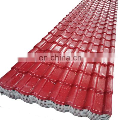 Superior plastic material ASA PVC roof tile tejas de upvc roof sheet for Peru