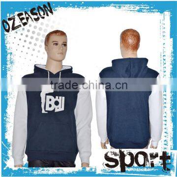 custom mens sleeveless hoodie with string and self-design logo printing supplier