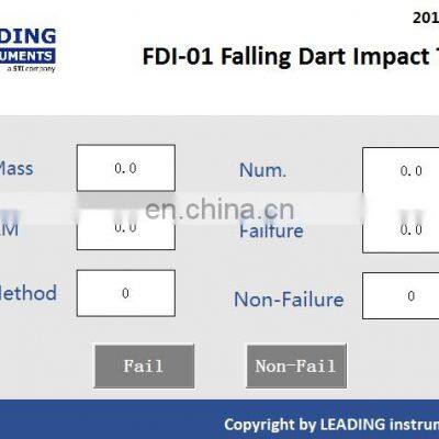 Plastic Films and Sheets Falling Dart Impact Tester High Quality Testing Equipment photo-4