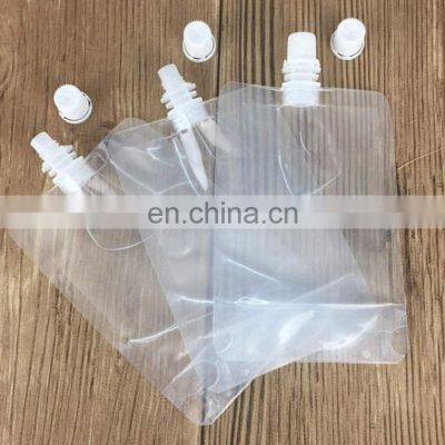 50ml 100ml 150ml 250ml 500ml Food Grade Transparent Spout Pouch for Liquid Drink Colloid Juice Jelly Sanitizer photo-3