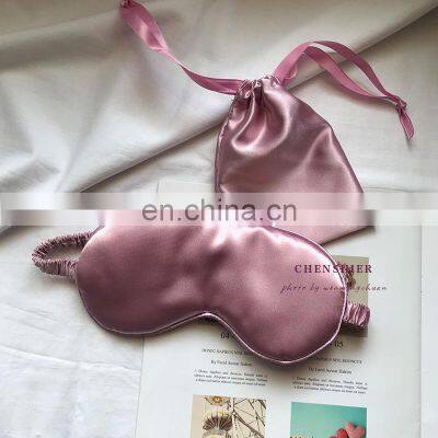 OEM Wholesale Eyemask Slaapmasker Luxe Purple Night Sleeping Mask Silk Satin Sleepmask With Logo Box