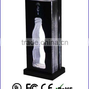 Acrylic bottle display stand , led bottle stand for advertisement